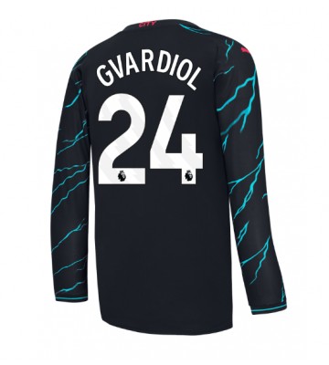 Manchester City Josko Gvardiol #24 Tredjetröja 2023-24 Långärmad